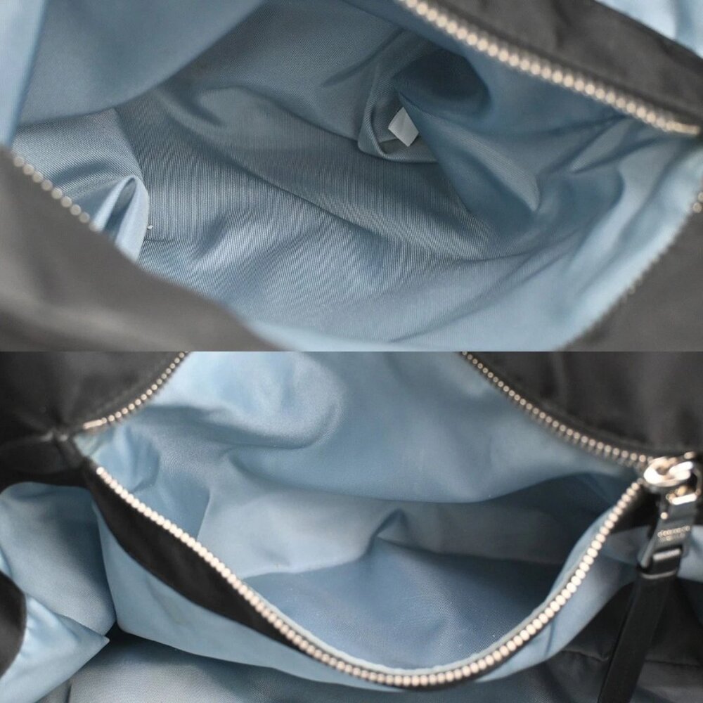 PRADA MILANO Etiquette Tote Bag Nylon Leather Black Italy 33CA290 - Picture 14 of 14